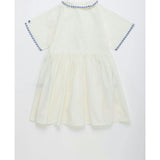 BARCOS EMBROIDERED DRESS WHITE