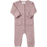 Chunky Ribbed Knit Round Neck Long Sleeve Fitted Romper