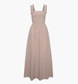 The Ashlyn Nap Dress - Cognac Gingham