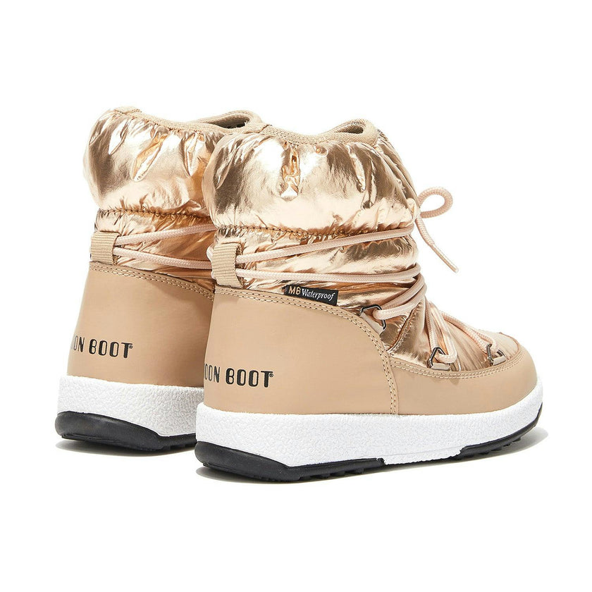 MOON BOOT Protecht Junior Low Rose Gold Nylon Boots