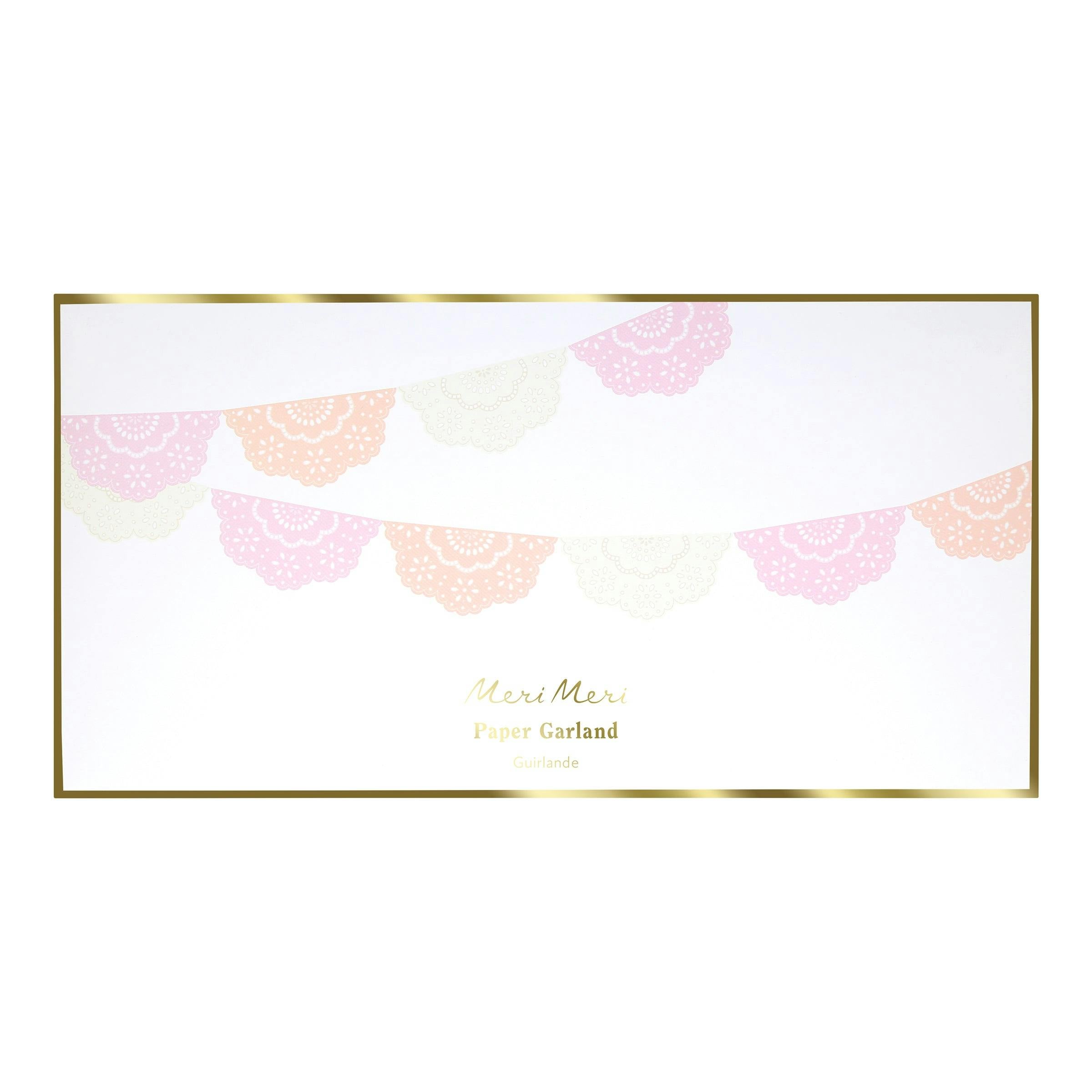 Broderie Anglaise Lace Multi Pennant Garland