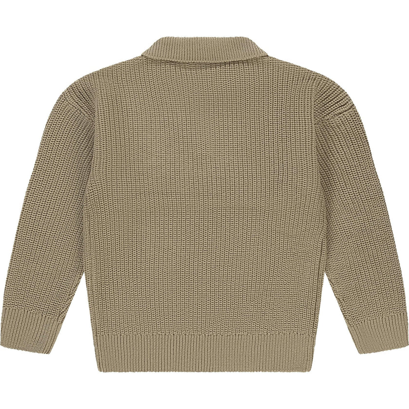 Pullover Knit Polo Sweater