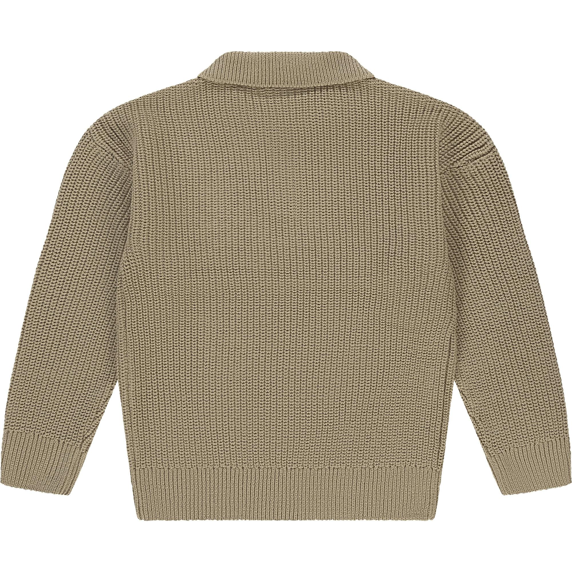 Pullover Knit Polo Sweater