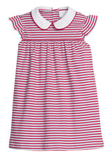 Angel Sleeve Peter Pan Dress - Americana Stripe