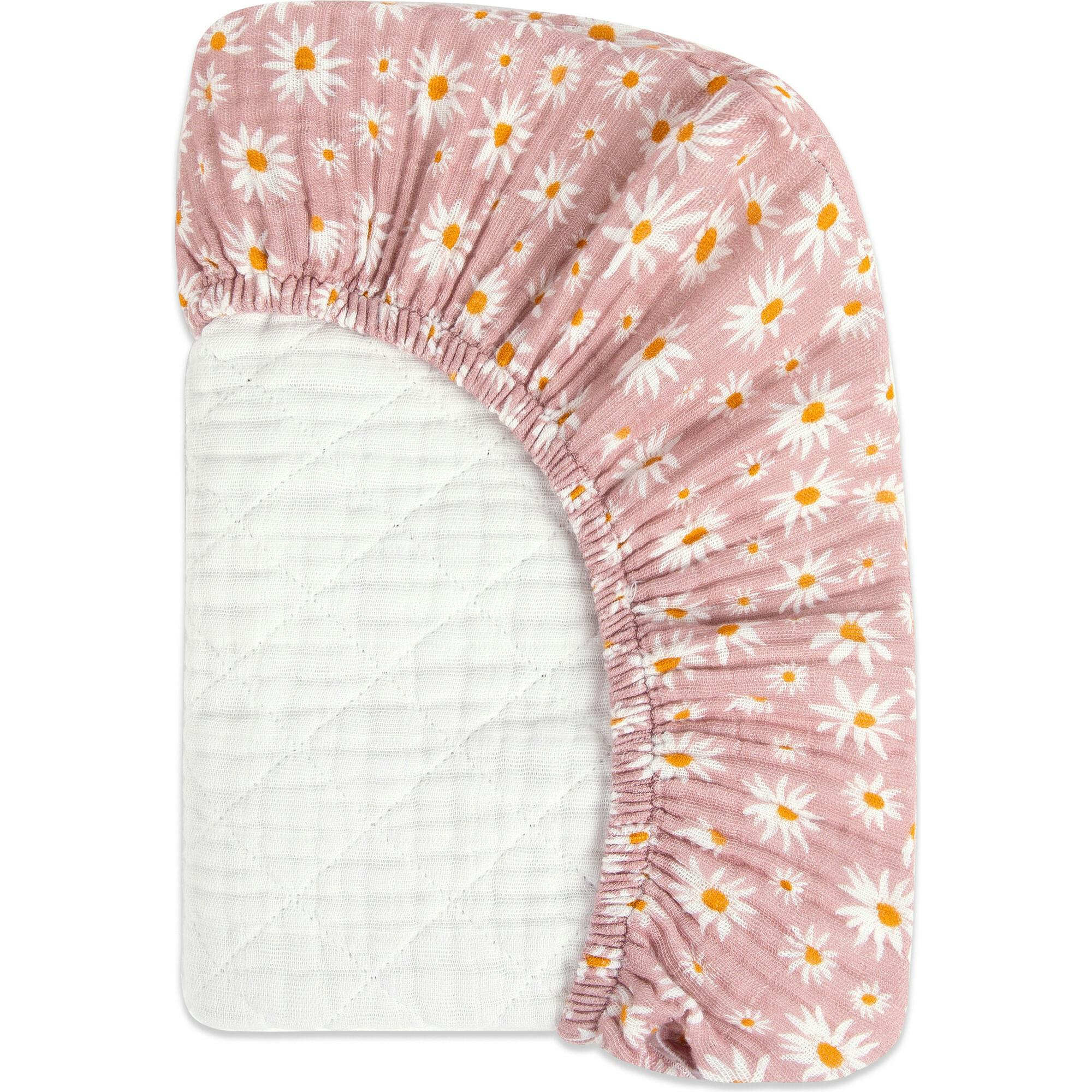 Organic Muslin Cotton Quilted Changing Pad Cover
