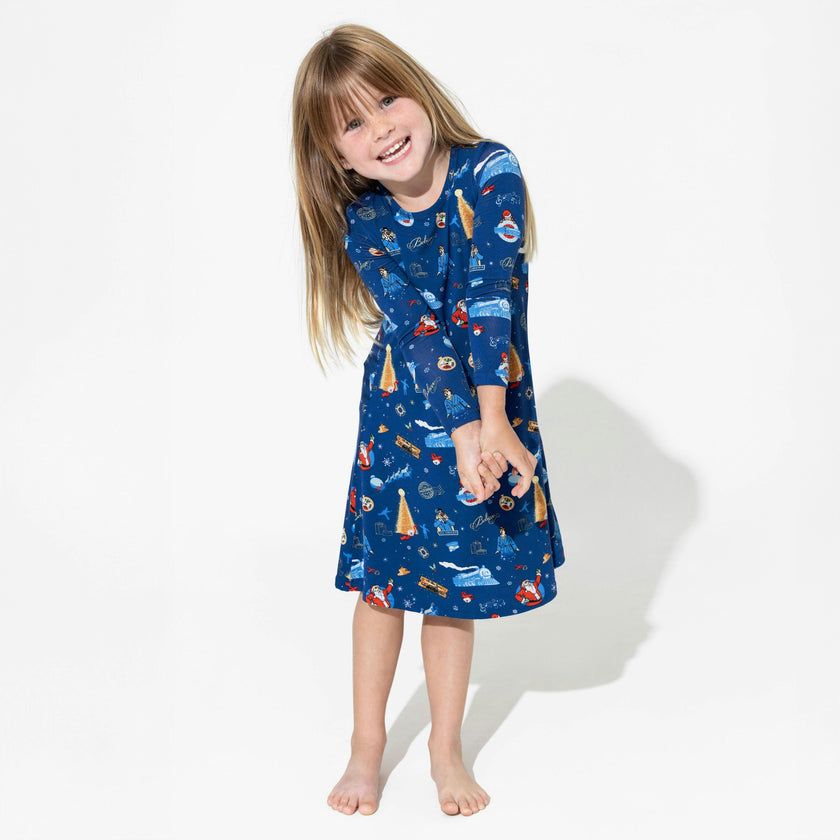 The Polar Express™ Bamboo Girls' Long Sleeve Dress