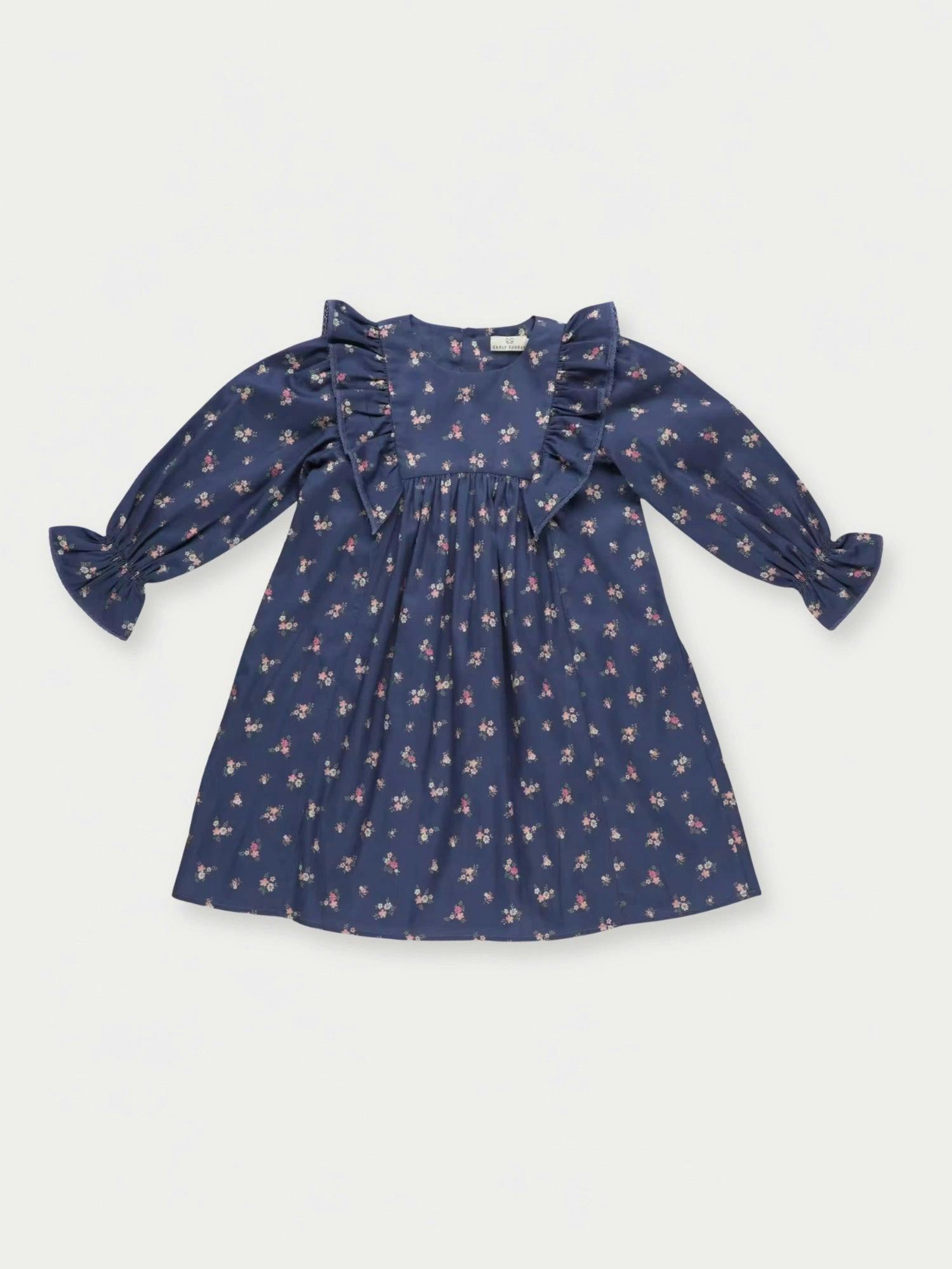 Margot Dress - Ditsy Bouquet Navy