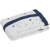 Cotton Muslin Baby Quilt - Shooting Stars