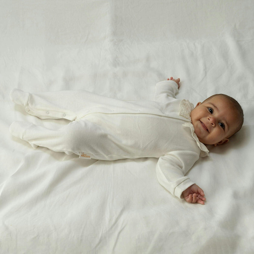 Broderie Collar Babygro