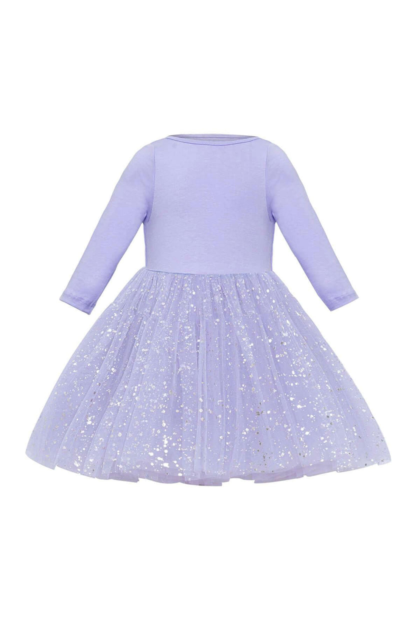 Shiny Lilac Dress Set