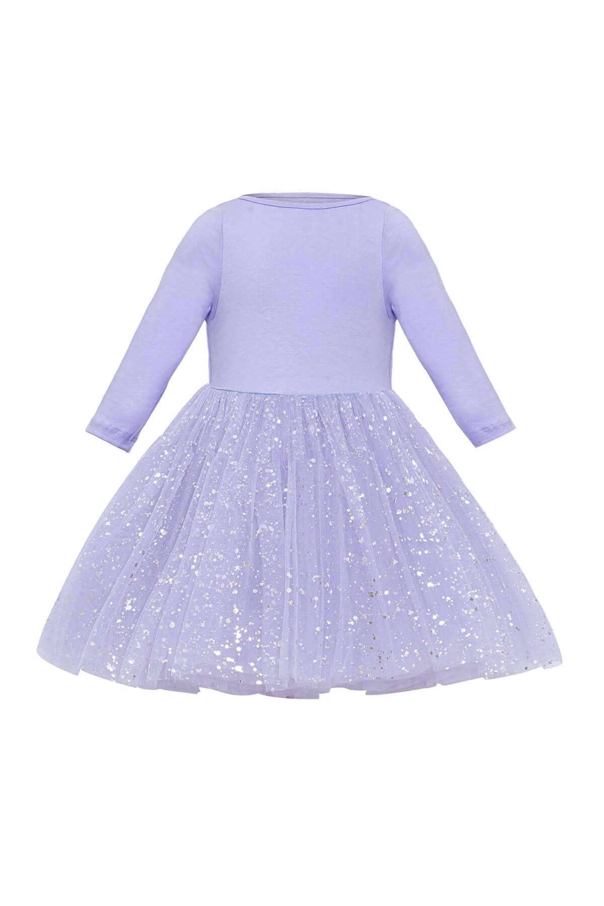 Shiny Lilac Dress Set