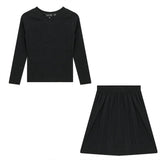 Rib V-Neck 2PC Set