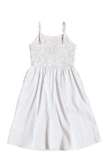 Mini Maxwell Dress in Blue & White Pinstripe