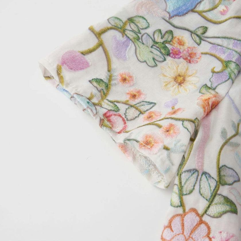 Tatiana Embroidered Mini Dress
