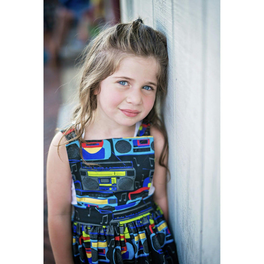 Pinafore Dress in Boombox