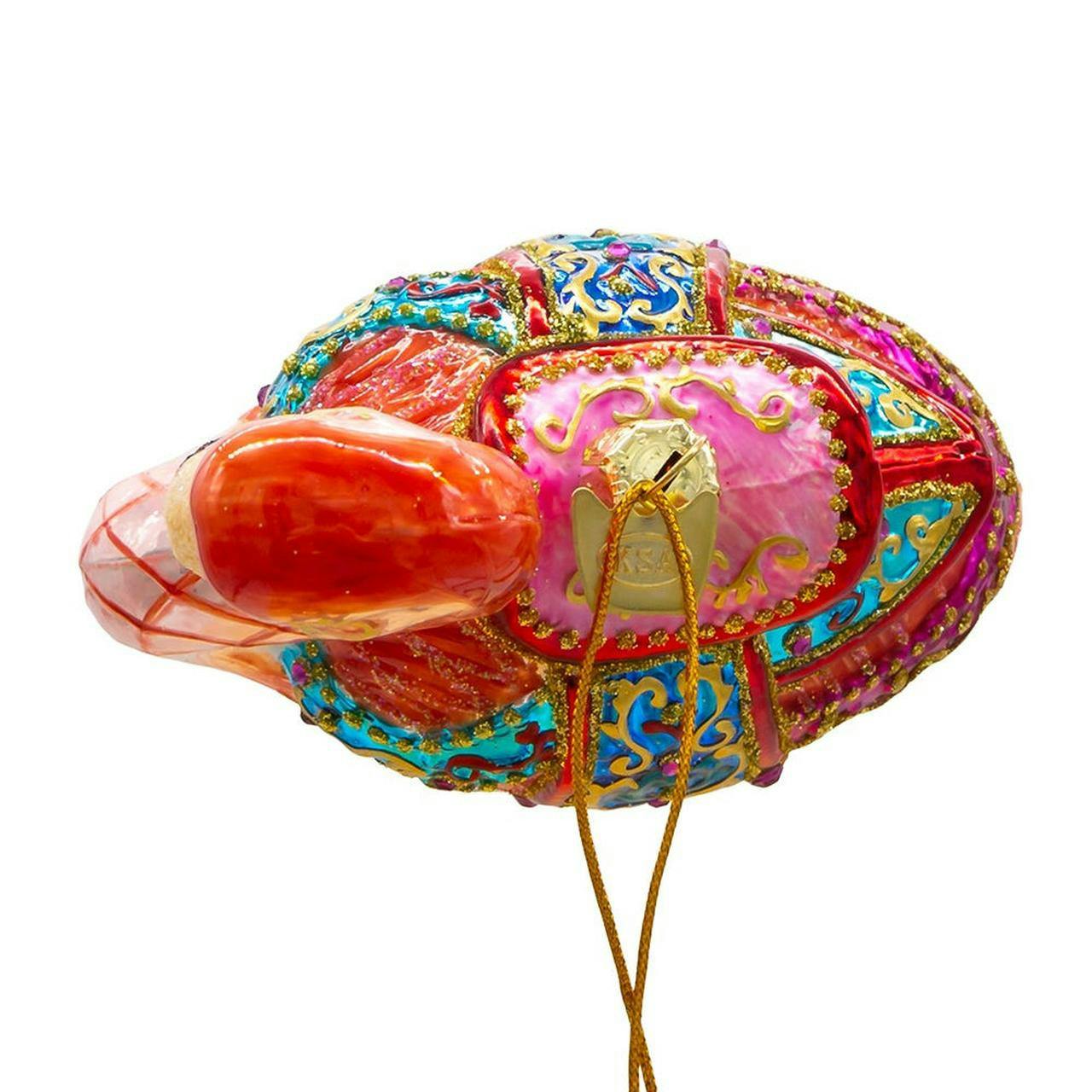 Kurt Adler 7-Inch Bellissimo Glass Flamingo Ornament