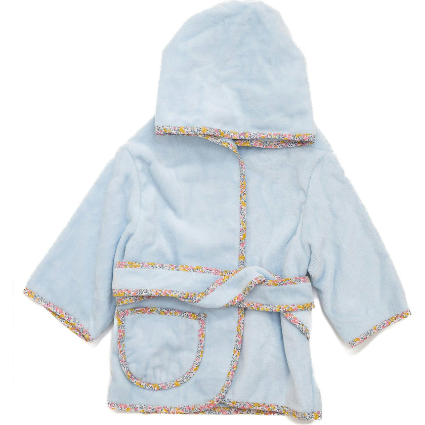 Custom Embroidered Floral Terry Velour Robe