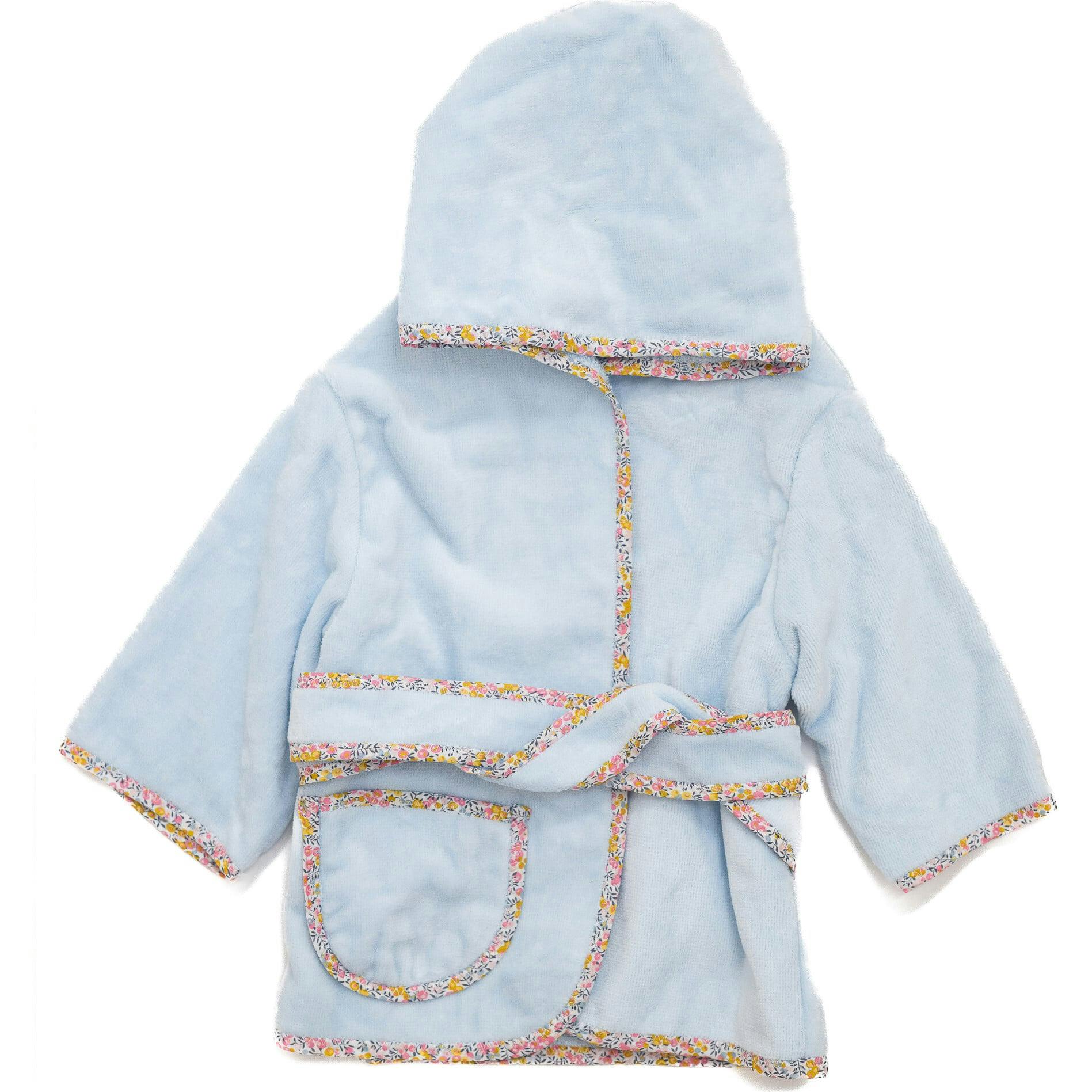 Custom Embroidered Floral Terry Velour Robe