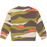 Mountain Theme Crew Neck Pullover Sweatshirt