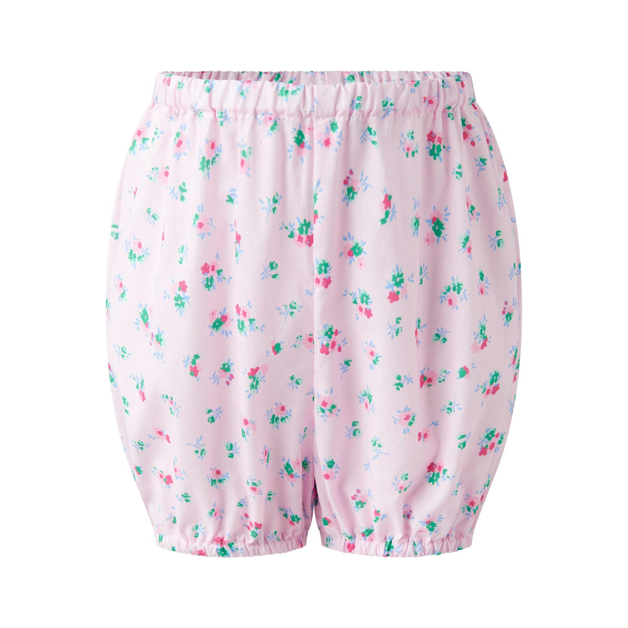 Flutter Sleeve Floral Smocked Dress and Bloomers