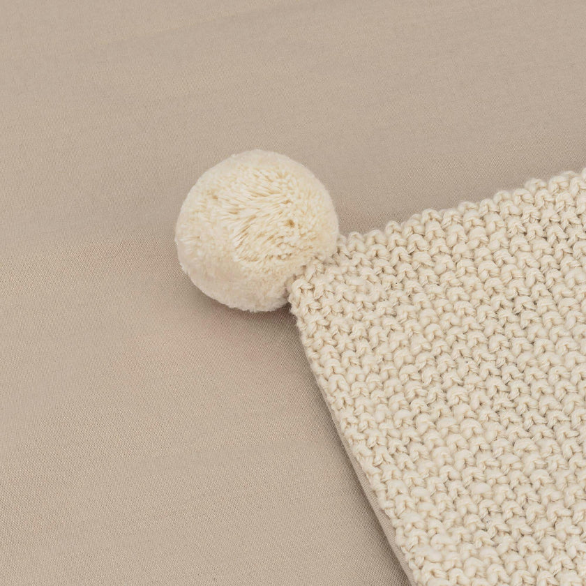 Avery Organic Cotton Baby Lovey Blanket (Ollie The Bunny)