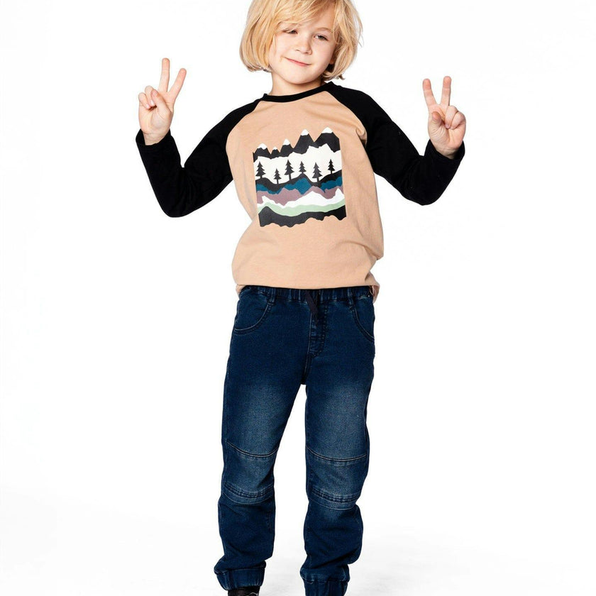 Long Raglan Sleeve Jersey Tee