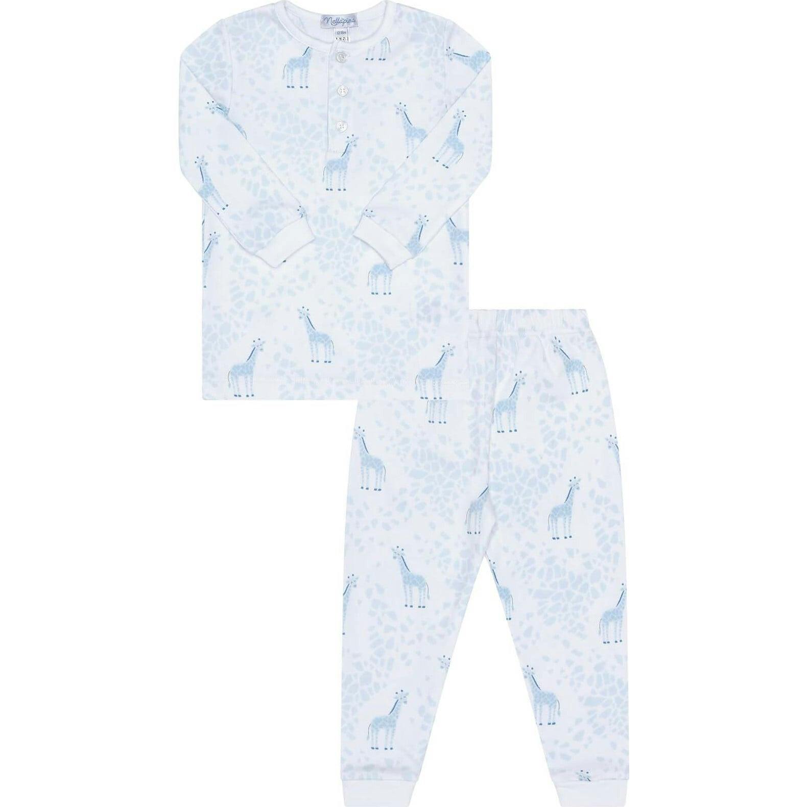 Blue Giraffe Print Pajama