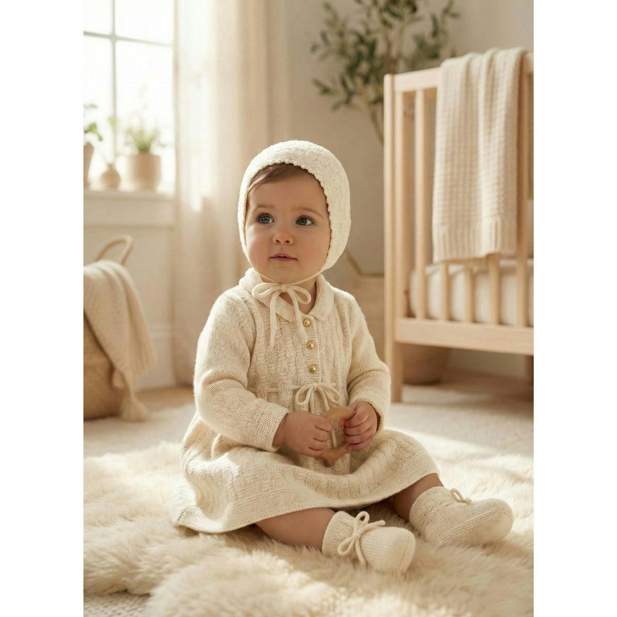 The Aspen Cashmere Baby Bonnet