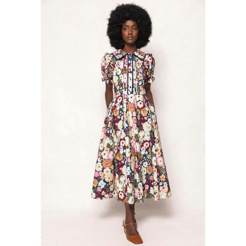 Sophia Dress in Midnight Garden