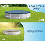 Metal Frame Pool Cover: Round 10'