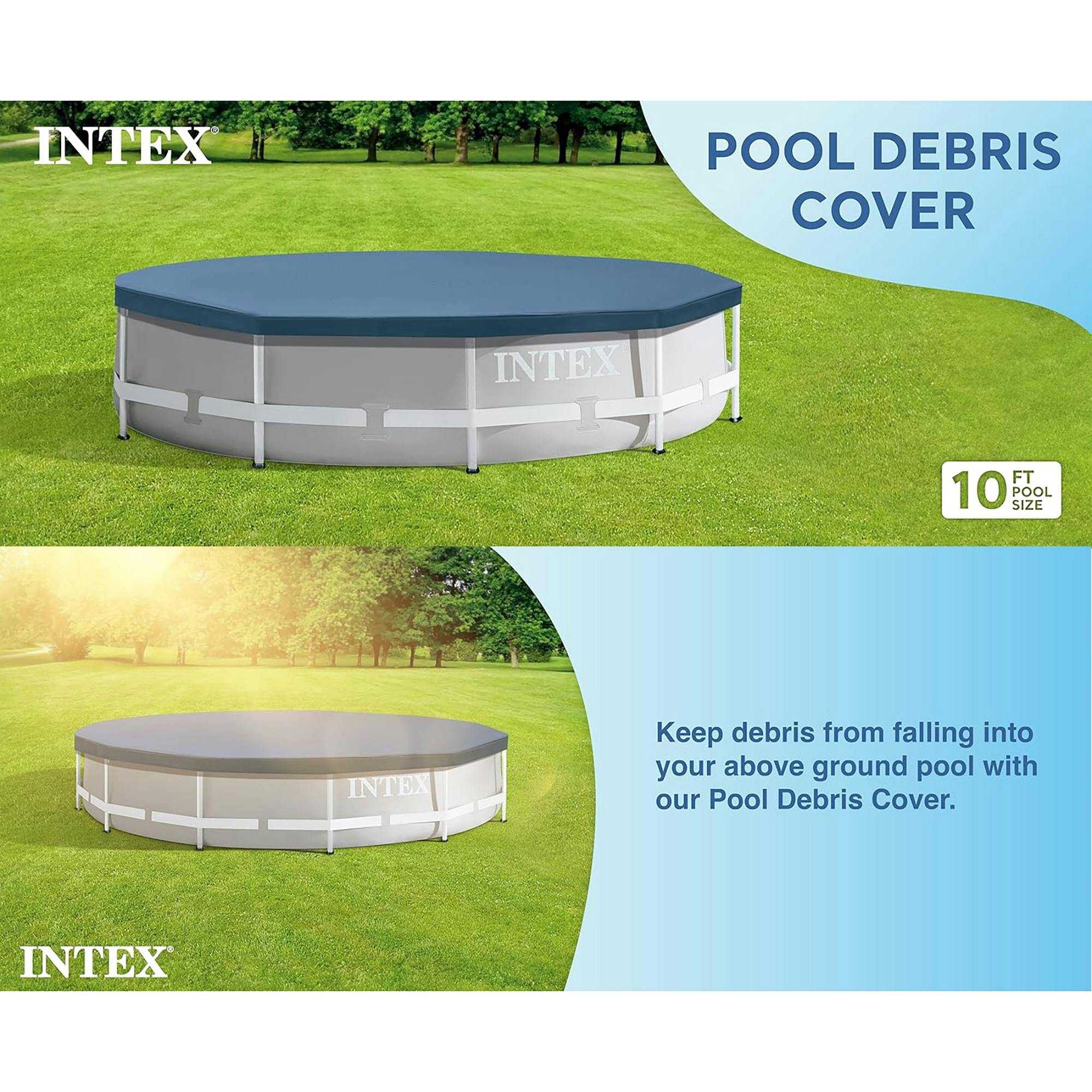 Metal Frame Pool Cover: Round 10'