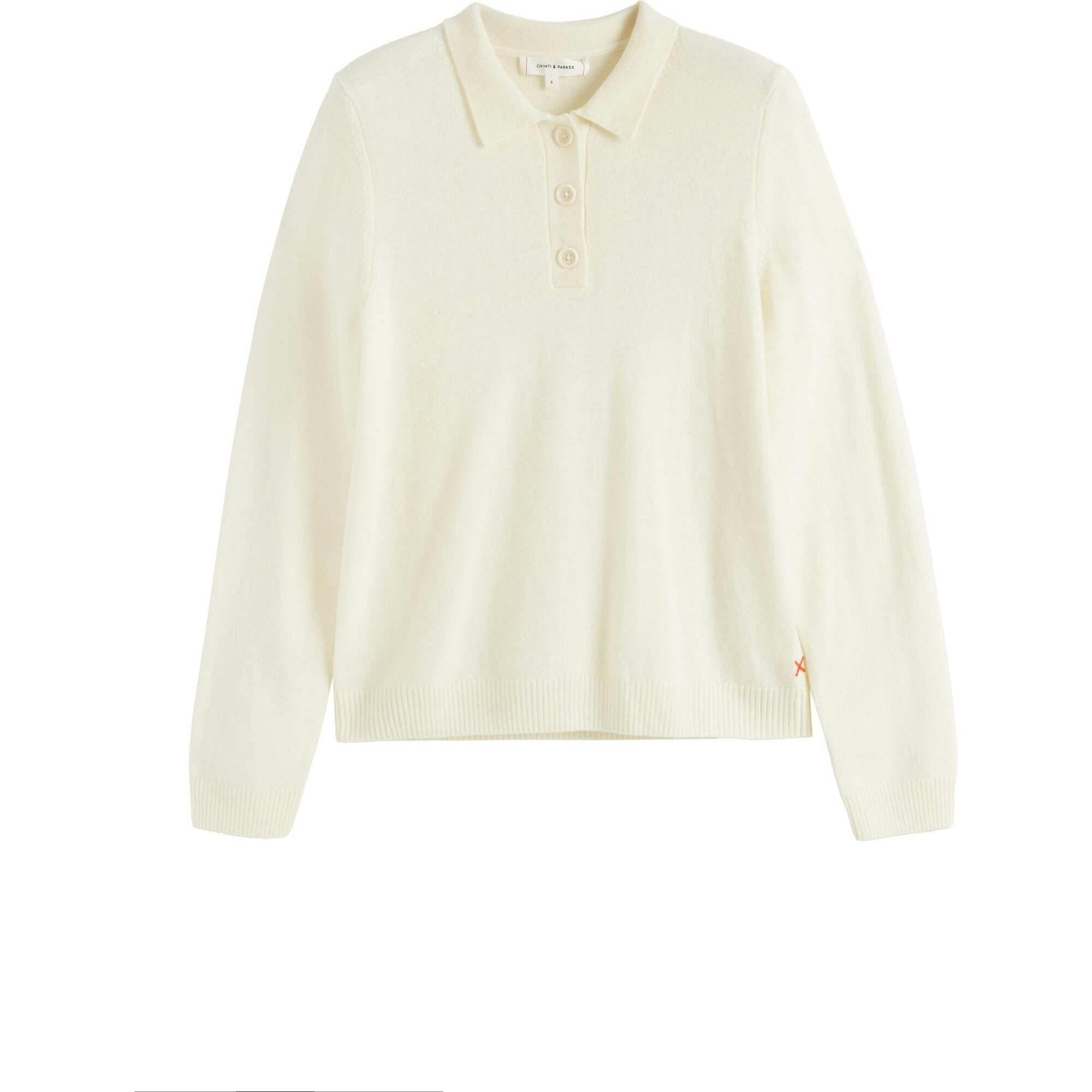 Wool Cashmere Polo Sweater