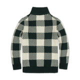 Organic Half Zip Intarsia Sweater