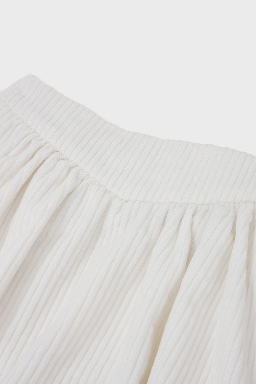 Corduroy Balloon Skirt