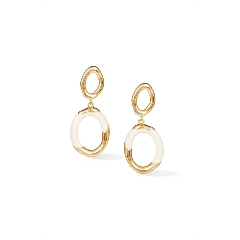 Time Ripples Round Earrings