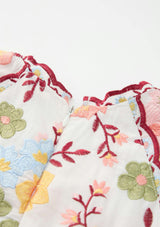 Penelope Cotton Embroidery Mini Dress