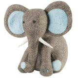 Blue Elephant Door Stop Hand Felted Wool