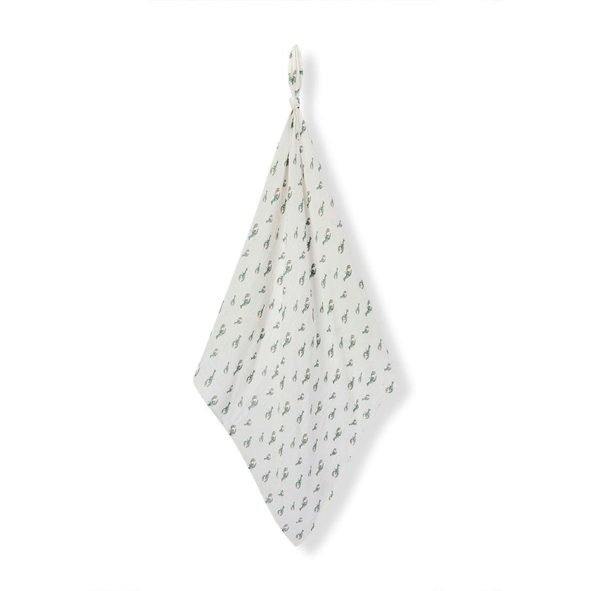 Mint Lobster Bamboo Swaddle