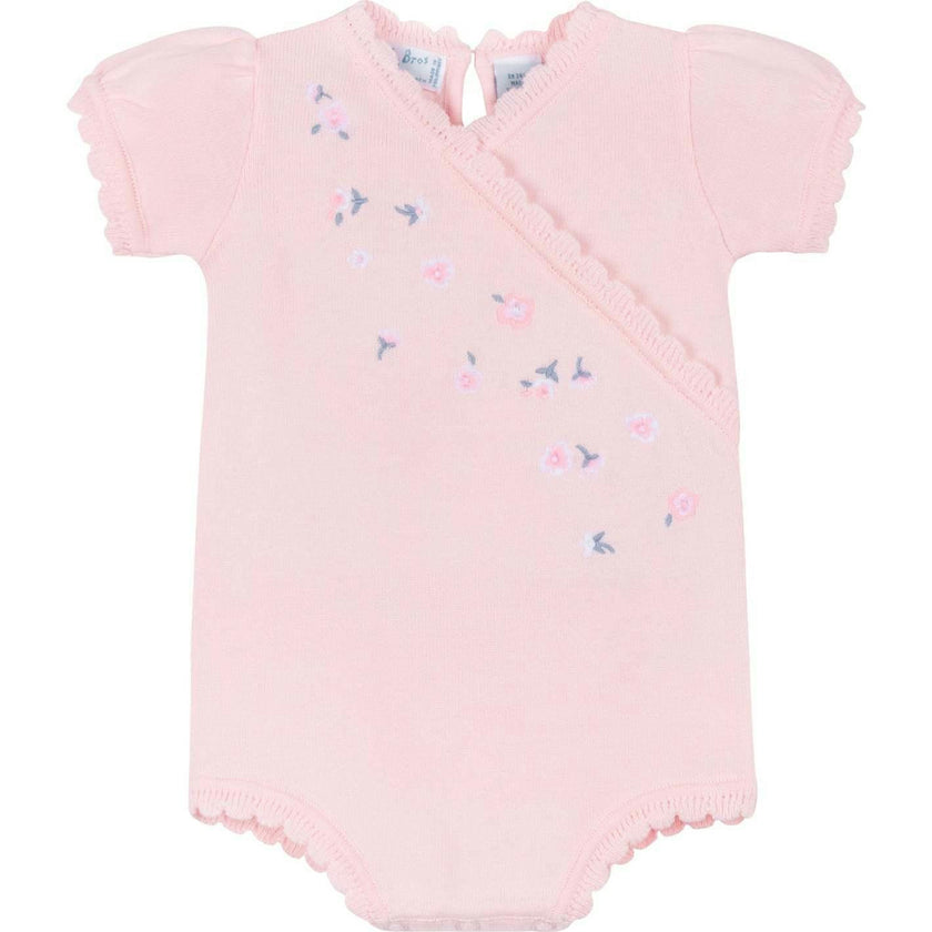 Girls Little Blossoms Knit Romper