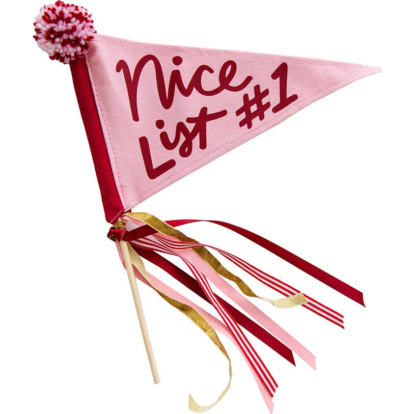 Nice List #1 Mini Pennant Flag