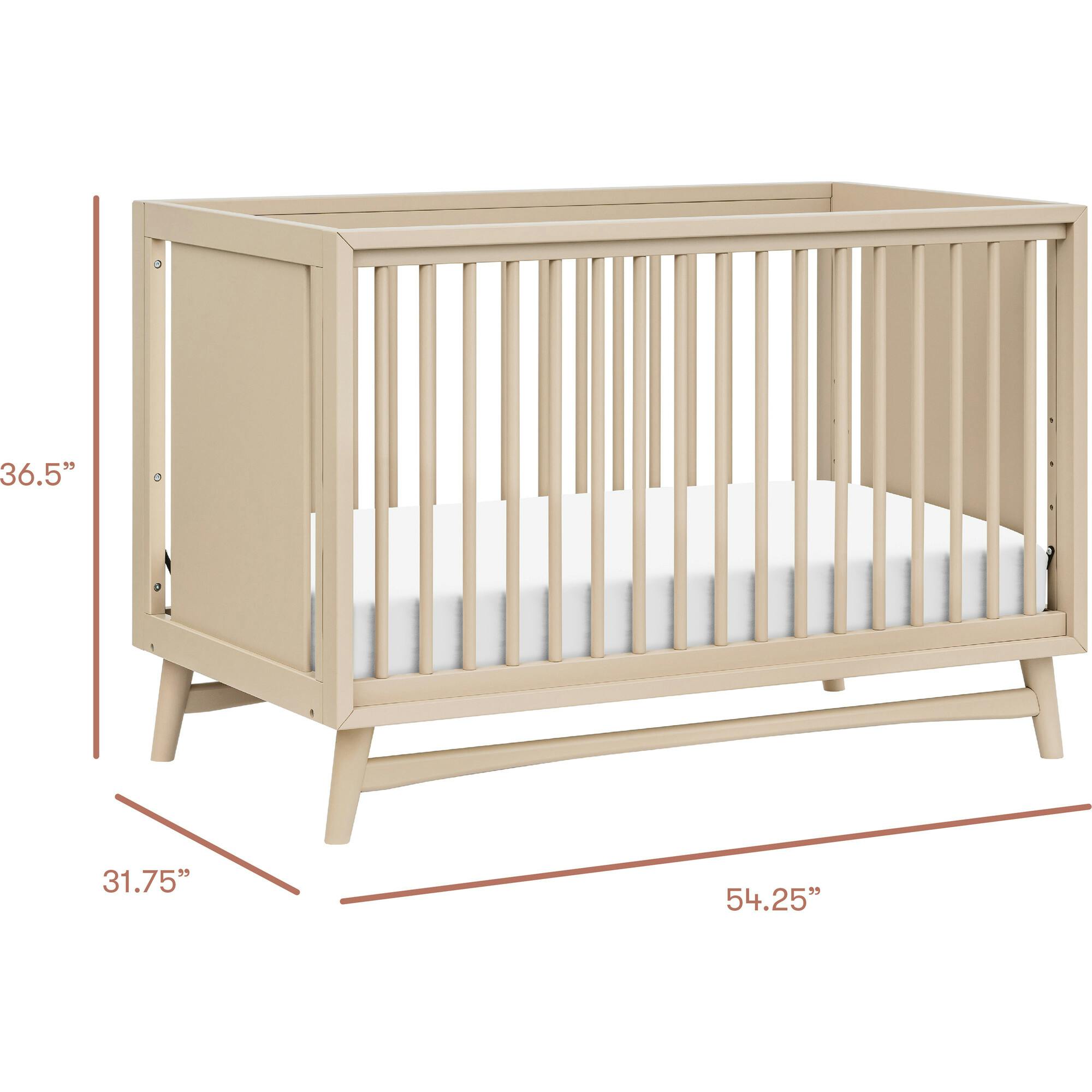 Peggy 3-In-1 Convertible Crib With Toddler Bed Conversion Kit