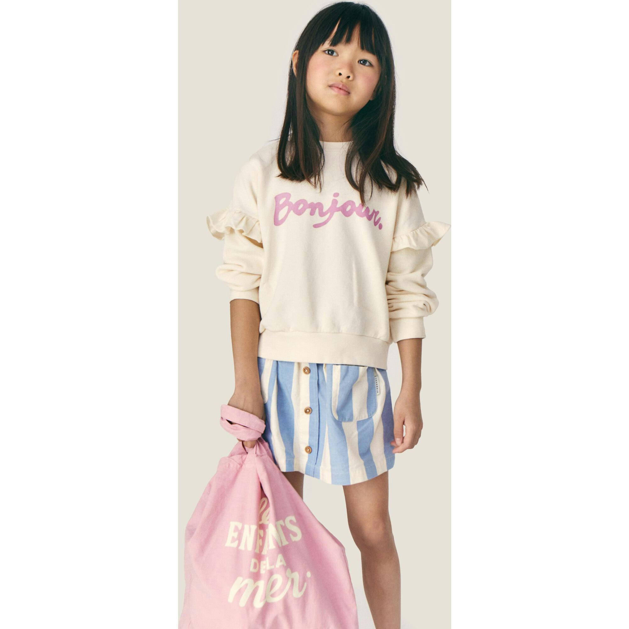 Mipounet SS26 Bonjour, Sweatshirt Ecru