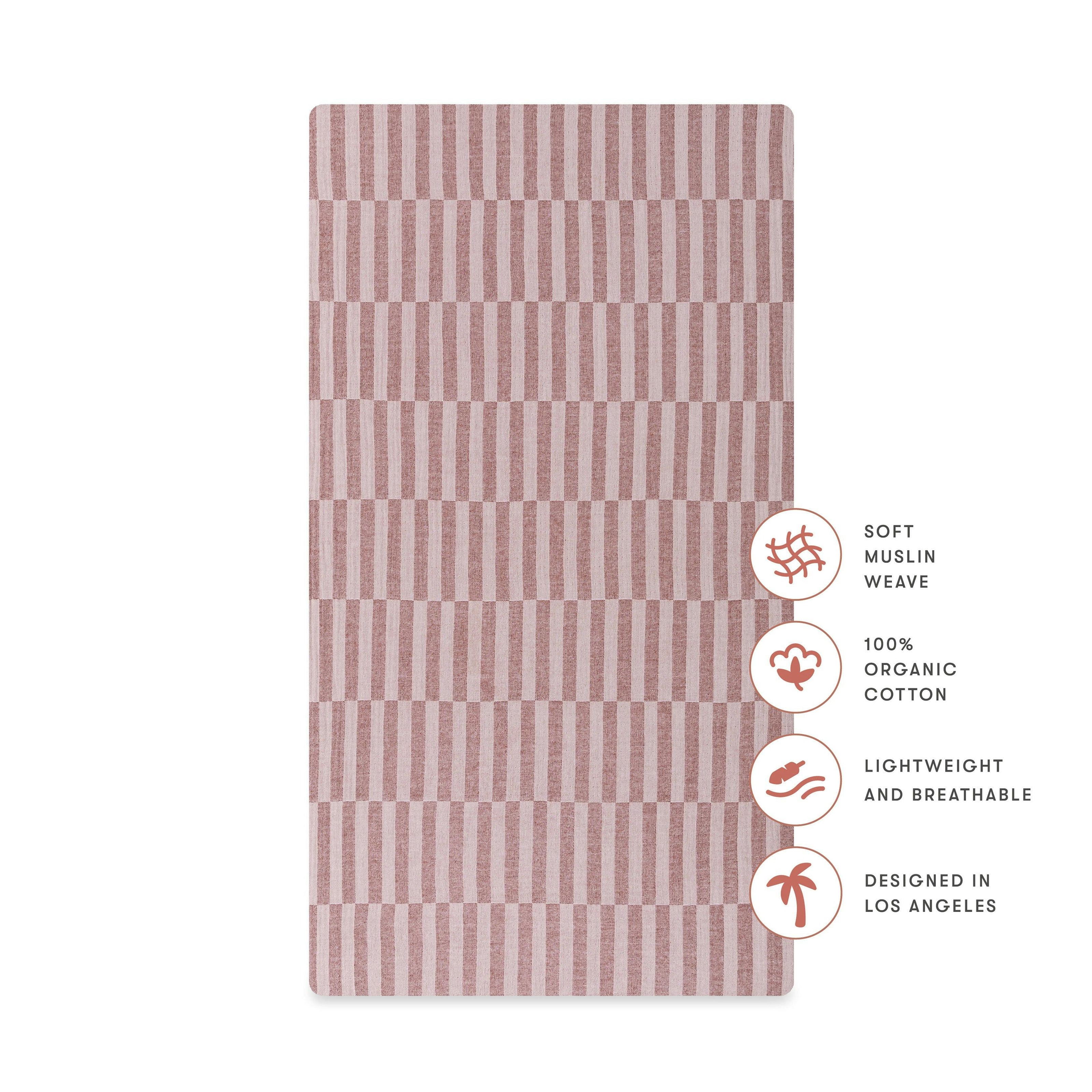 Babyletto Crib Sheet in GOTS Certified Organic Muslin Cotton
