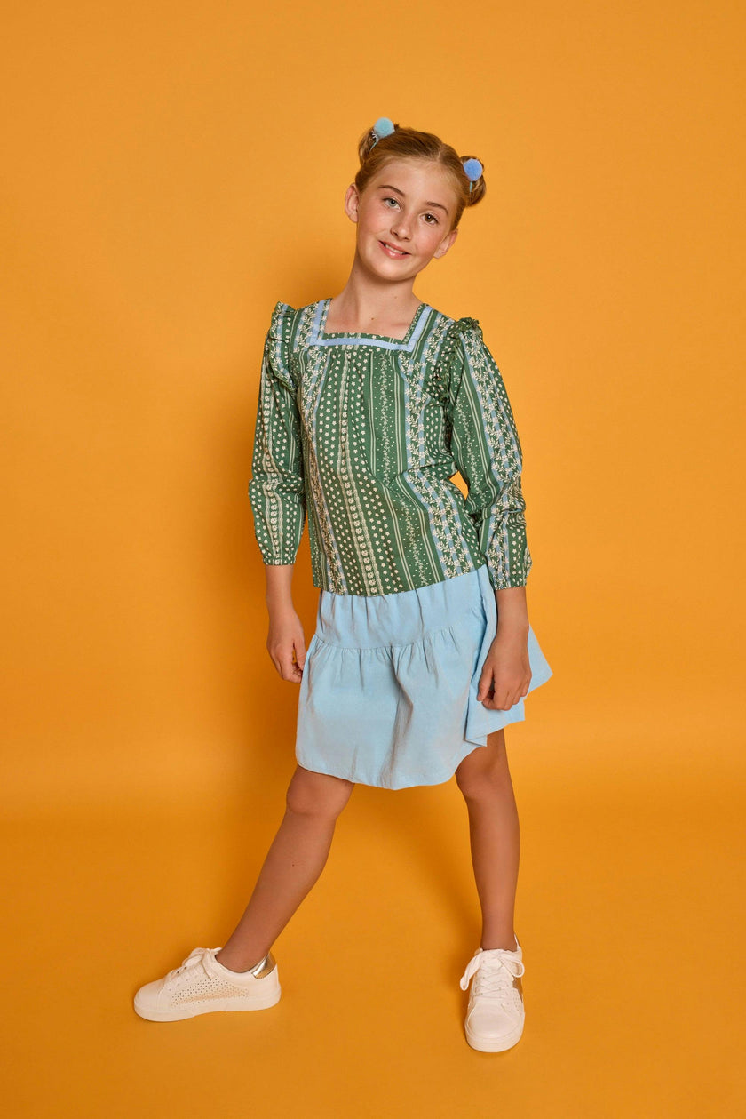 Adams Top - Fairfield Forest Stripe