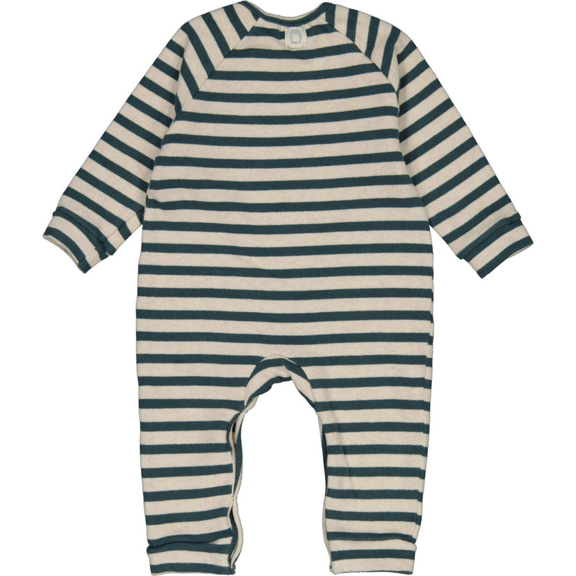 Striped Side Button Romper