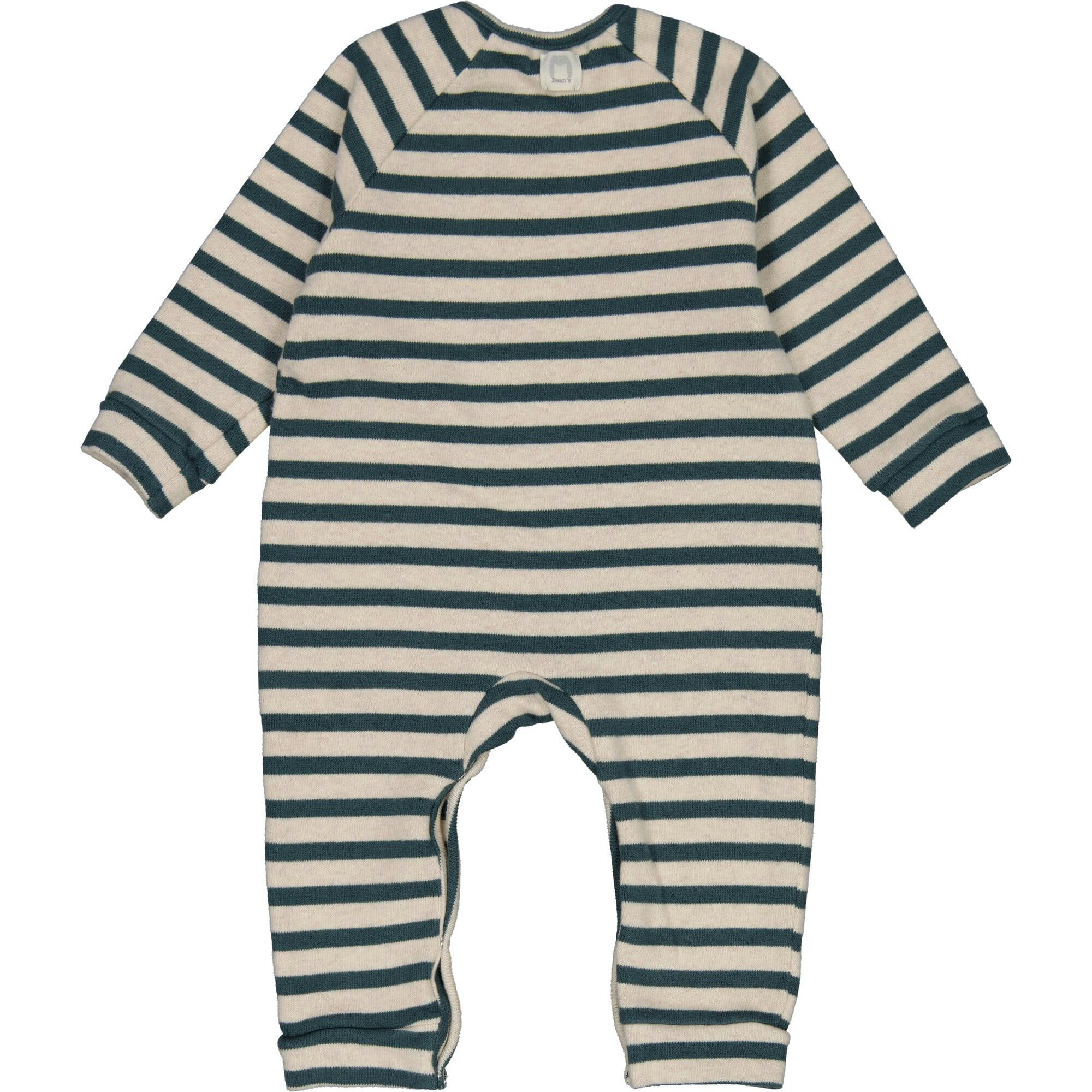 Striped Side Button Romper