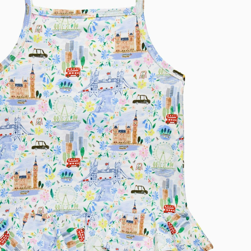Baby Peplum Swimsuit in London Scenes