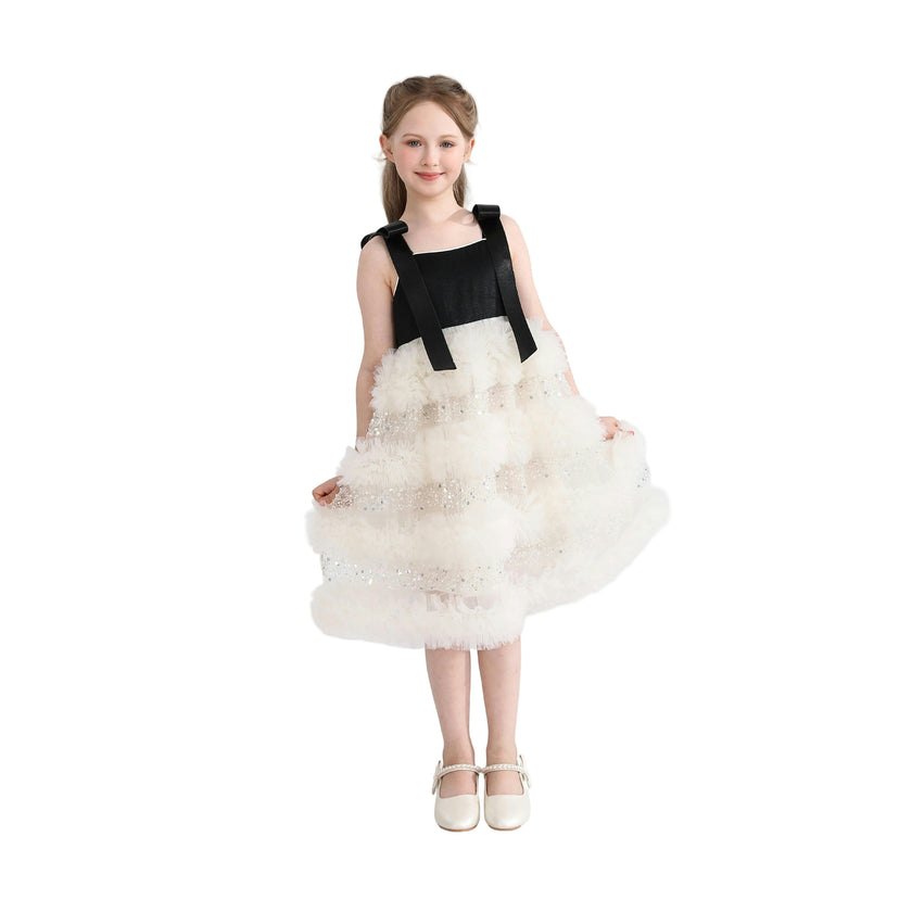 Black & Ivory Sophia Party Dress