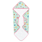 Premium Baby Knit Hooded Towel - Sesame Street Retro Floral