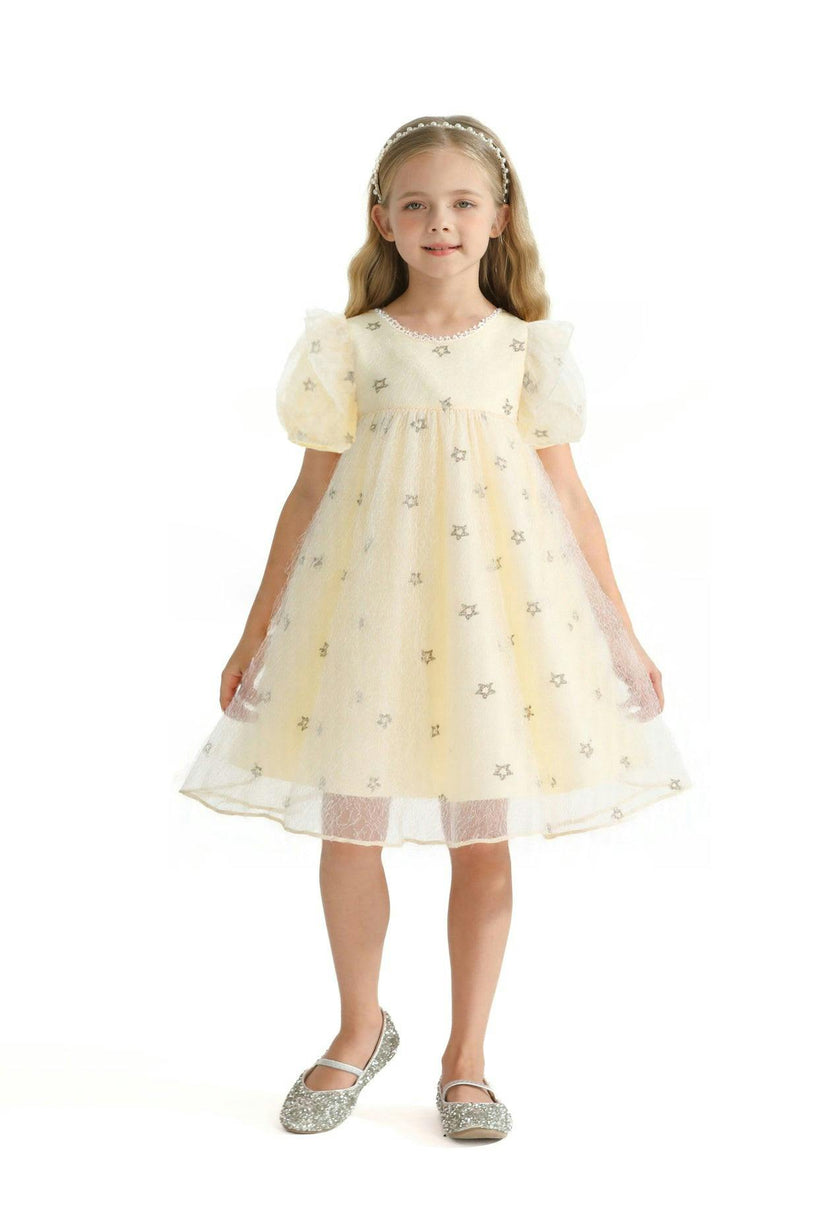 Cream Stella Tulle Dress